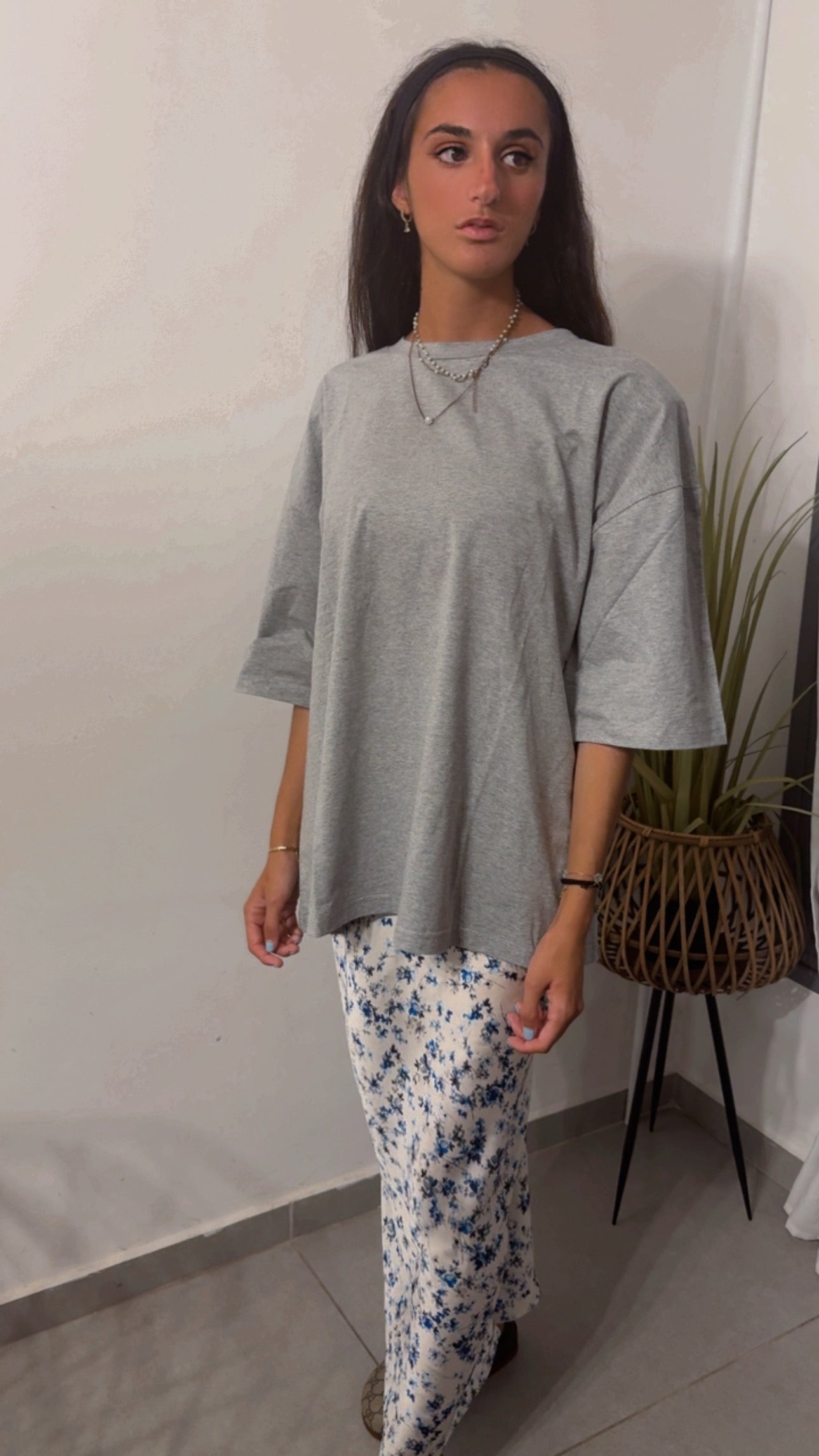 T shirt manches 3/4