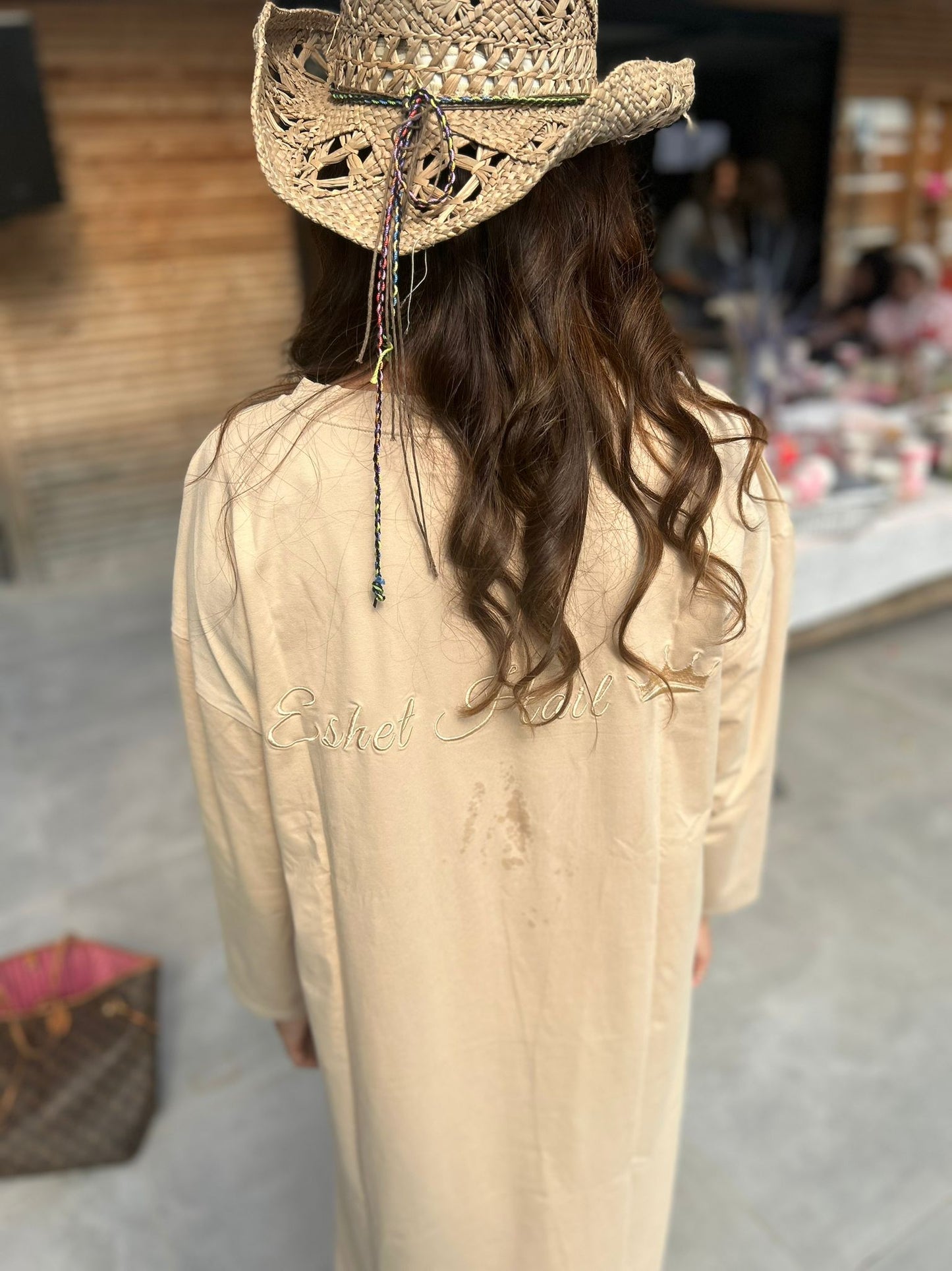 Robe t-shirt beige